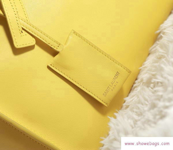 YSL cabas chyc bag original leather 5086 yellow - Click Image to Close